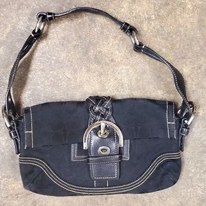 Vintage Womens black coach purse